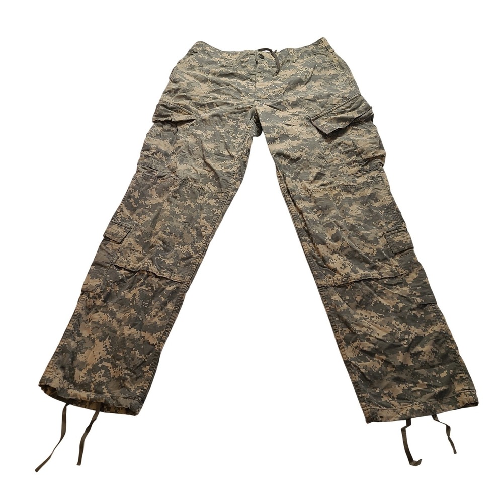 US Military ACU Camo Cargo Pants Medium Men's 35x33 Tactical Trousers Army